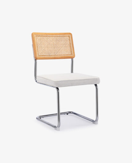 Lazaran Set of 2 Bauhaus Cantilevered Side Chairs – Sleek Modern Seating