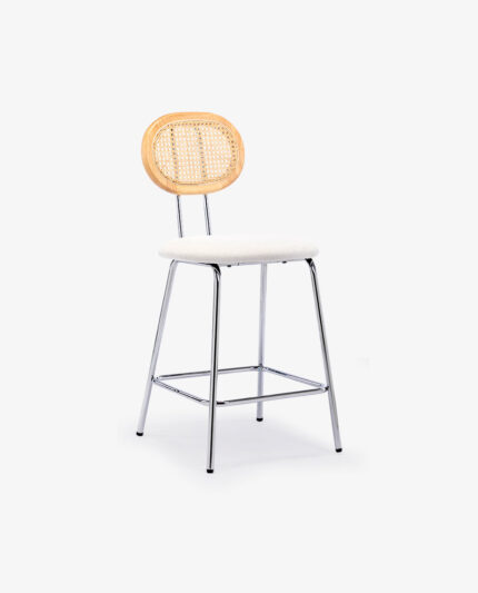 Lazaran Set of 2 Cane Back Counter Stools – Classic & Comfortable